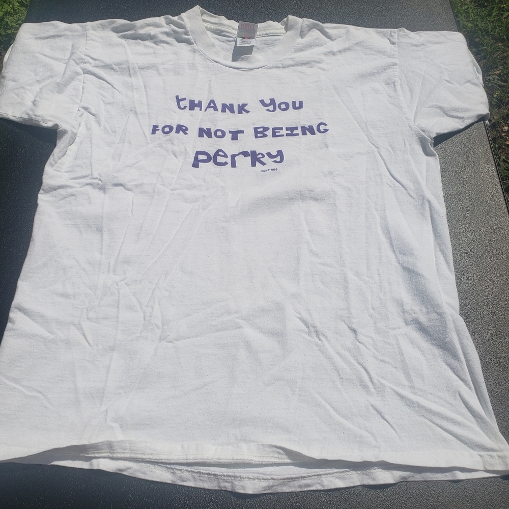 Vintage 90s Mens Comic T-shirt XL (Perky)